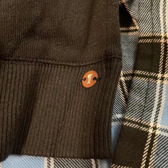 NWT Anthropologie Pilcro Contrast Plaid Flannel Sweatshirt, Small - Picture 6 of 13